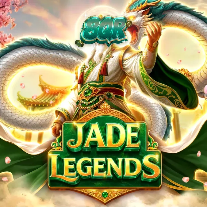 Tampilan visual slot Jade Legends dengan tema Asia dan grid 7x7